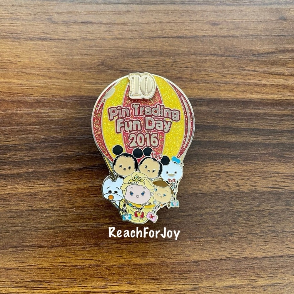Tsum Tsum Disney Pin Hot Air Balloon Hkdl Pin Trading Fun Day 2016 Donald Mickey